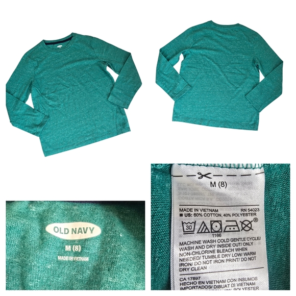 Old Navy Boys Long Sleeve Shirts Tees Size Medium 8 Bundle 5 Pieces - Picture 2 of 6